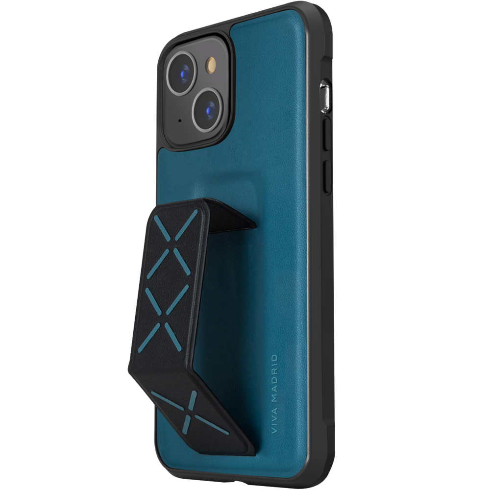 فيفا مدريد مورفيكس كفر مع مسكه ومغناطيس ايفون 13برو ماكس - أزرق